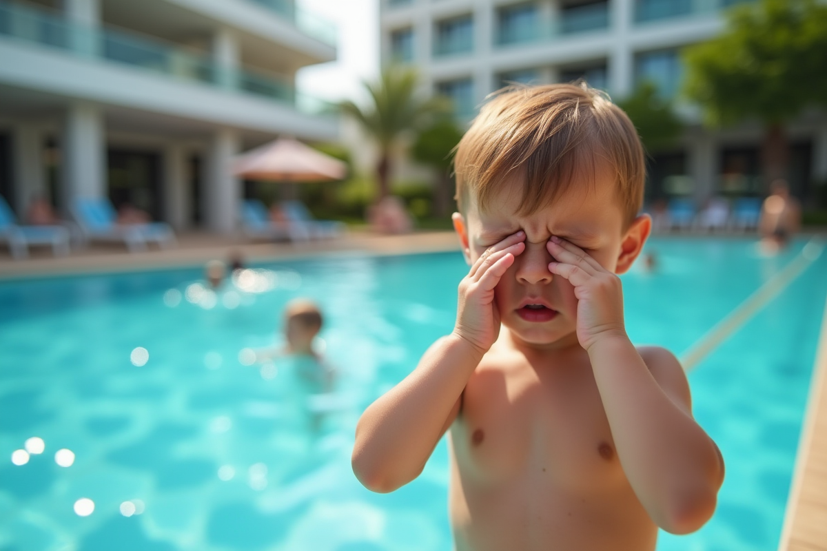 Risques pour la santé liés à la baignade dans une piscine trop chlorée