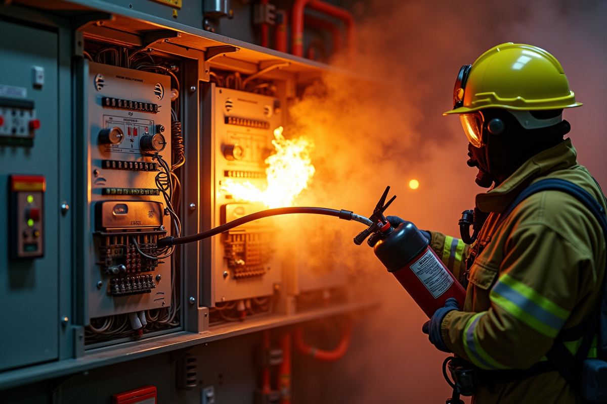 Incendie de classe E : définition et caractéristiques essentielles