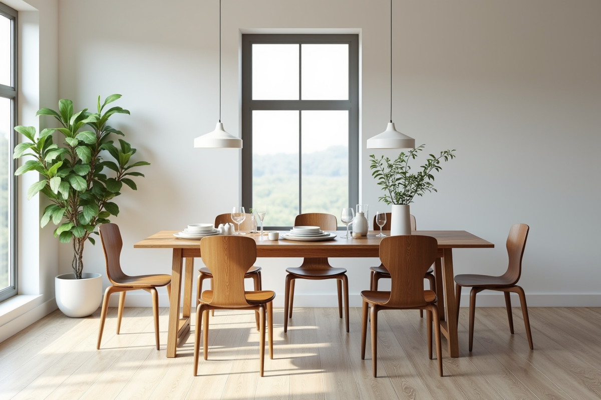 Taille moyenne d’une salle à manger : dimensions standards et aménagement