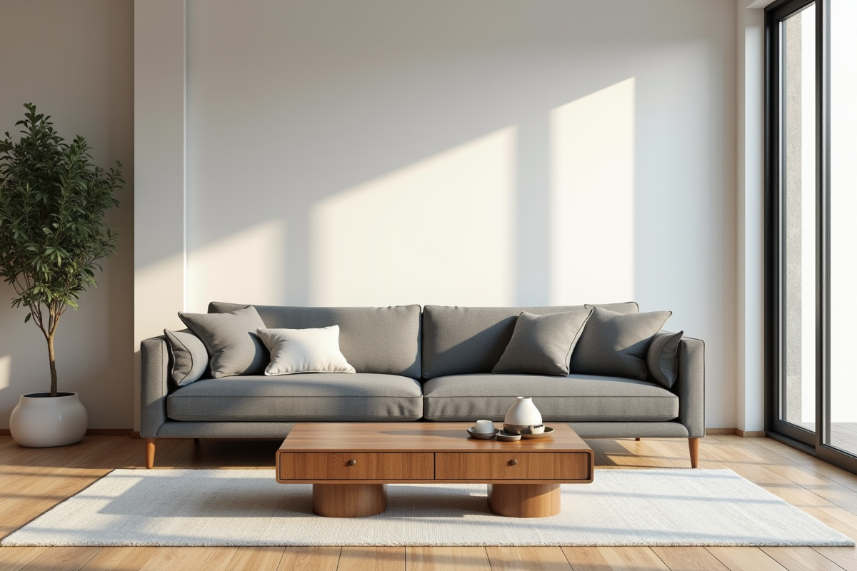 Choisir la taille idéale de table basse pour un canapé 72 pouces